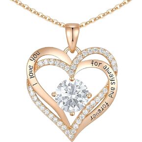 Gold Plated Necklace for Her, Women Gift for Girlfriend, Mom, Wife, Daughter, Sister and Granddaughter In Birthday, Anniversary Or Valentine's Day