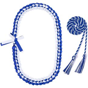 PARBEE Graduation Honor Cords with Tassel and Graduation Leis Class of 2024 Graduation Braided Necklace Gift for Men Women College Graduation Party Accessories