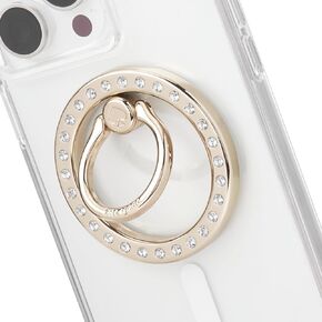 Kate Spade New York Magnetic Phone Ring Grip with Stand - Removable and Collapsible - Set in Stone