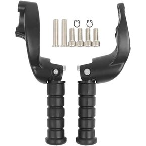 Worldmotop Motorcycle Footpegs Rear Passenger Foot Pegs Replacement for Indian Scout 2015-2023 Scout Sixty 2016-2023 Scout Bobber 2018-2023 Foot Rests Pedal (black)