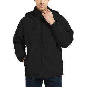 Mens Windbreaker Jackets Lightweight Rain Jacket Waterproof Raincoat with Hood Outdoor Running Hiking Cycling