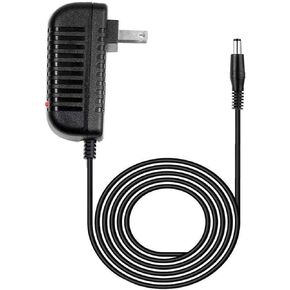 Black AC/DC Adapter for Air Hawk Pro Portable Automatic Tire Inflator Battery AirHawk DC Power Supply Charger Cord Cable, 5 Feet, with LED Indicator, Compatible Replacement Accessories and Parts