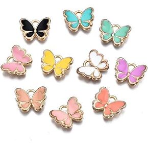 DanLingJewelry 100 pcs Random Colors Enamel Baby Charms Lovely Dangle Baby Clothes Charms for Jewelry Crafts Making in Saudi Arabia