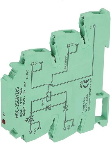 مرحل Jectse PLC، وحدة مرحل واجهة PLC رفيعة للغاية مقاس 6.2 مم، مدخل 5VDC، مخرج 6A، اتصال كهرومغناطيسي TS35 Din-Rail، دائرة حماية لوحة التتابع in Saudi Arabia
