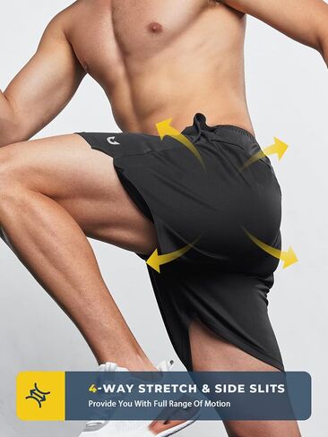 NORTHYARD Men's Athletic Workout Shorts Running Quick Dry Shorts Gym Mesh 5" Shorts with Pockets for Men in Saudi Arabia