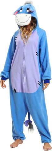 Wishliker Unisex Adult Donkey Onesie Costume Halloween Christmas One Piece Cosplay Animal Cartoon Pajamas L in Saudi Arabia