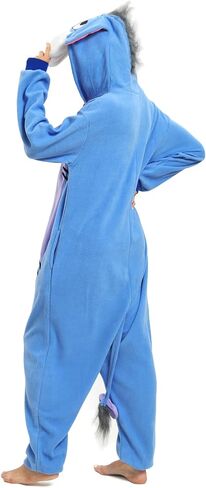 Wishliker Unisex Adult Donkey Onesie Costume Halloween Christmas One Piece Cosplay Animal Cartoon Pajamas L in Saudi Arabia