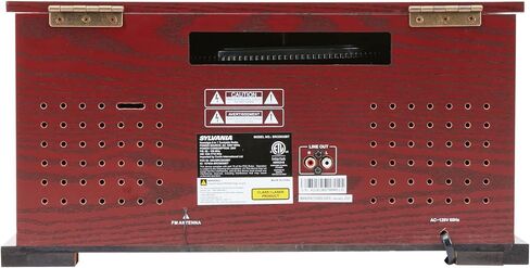 نظام الترفيه Proscan PRCD838BT 6-Watt-RMS Nostalgia 6 في 1 مع قرص دوار ثلاثي السرعات، ومشغل أقراص مضغوطة، ومشغل كاسيت، وراديو AM/FM، وبلوتوث، ومدخل Aux in Saudi Arabia
