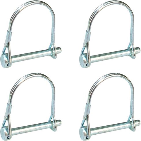 Safety Coupler Pin Trailer Pin Shaft Locking Pin Wire Lock Pin Zinc Plated Carbon Steel Arch Shapes- 4 Size (M10*70mm, 2) in Kuwait
