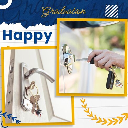 18 Pieces Graduation Keychain Graduation Gifts Keychain Zinc Alloy Graduation Key Chain for Boys and Girls Junior High School, High School, College University Graduation Gifts Party Favors in Saudi Arabia