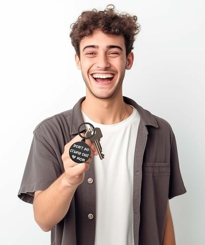 Sons Gifts from Mom Dad, Daughter Keychain for Teen Boys, Gag Birthday Gift Ideas, Christmas in Kuwait