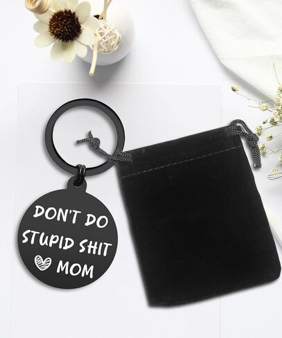 Sons Gifts from Mom Dad, Daughter Keychain for Teen Boys, Gag Birthday Gift Ideas, Christmas in Kuwait