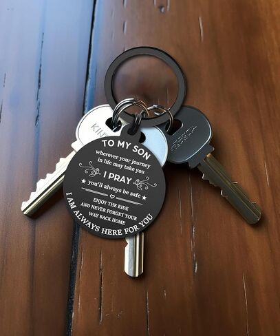 Sons Gifts from Mom Dad, Daughter Keychain for Teen Boys, Gag Birthday Gift Ideas, Christmas in Kuwait