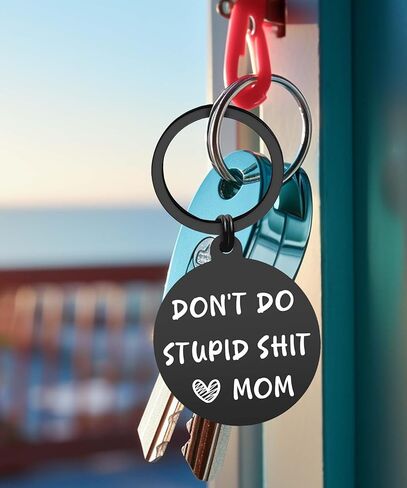 Sons Gifts from Mom Dad, Daughter Keychain for Teen Boys, Gag Birthday Gift Ideas, Christmas in Kuwait