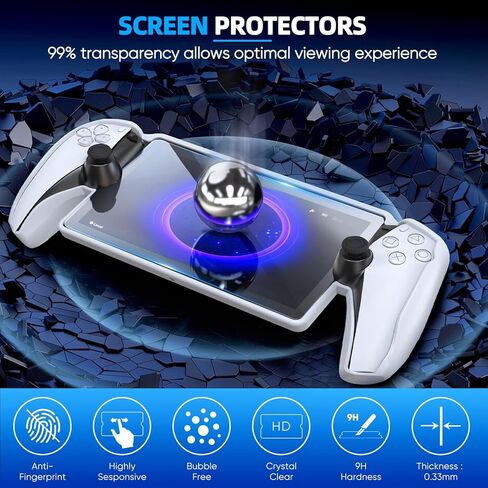 حافظة واقية متوافقة مع مشغل Playstation Portal Remote Player، غطاء حافظة Klipdasse لبوابة Playstation Portal، مسند TPU ناعم غير قابل للانزلاق مع واقي شاشة عالي الدقة لملحقات Ps Portal in Kuwait