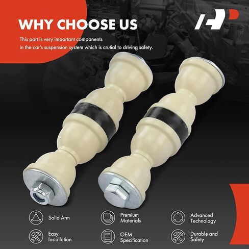A-Premium 2 × وصلات شريط تثبيت أمامية Sway Bar، متوافقة مع Chrysler PT Cruiser 2001-2010، Dodge Neon 2000-2005، SX 2.0 2003-2005، Plymouth Neon 2000-2001 in Saudi Arabia