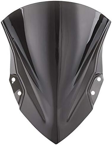 Black Windshield Scooter WindScreen Wind Deflectors Wind Double Bubble Compatible for Kawasaki Ninja 400 EX400 2018 2019 in Saudi Arabia