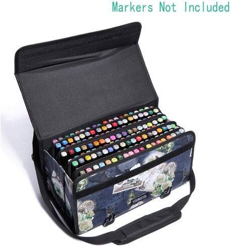 YOUNGCOL 168 Slots Marker Case Holder for for Primascolor Markers and Copic Sketch Markers Lipstick Organizer in Saudi Arabia