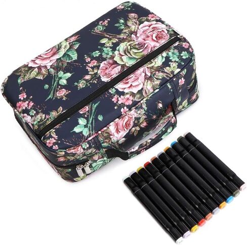YOUNGCOL 168 Slots Marker Case Holder for for Primascolor Markers and Copic Sketch Markers Lipstick Organizer in Saudi Arabia
