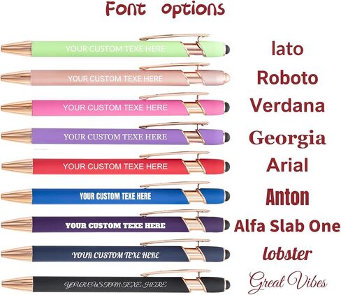Ballpoint Pens with Stylus Tips，10 Pcs Retractable Metal Stylus Pen for Touch Screens, 1.0 mm Black Ink(Morandi color) in Saudi Arabia