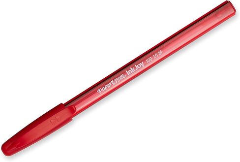 أقلام حبر جاف Paper Mate InkJoy 100ST، (1.0 مم) نقطة متوسطة، أزرق، صندوق مكون من 12 قطعة (1951256) in Saudi Arabia