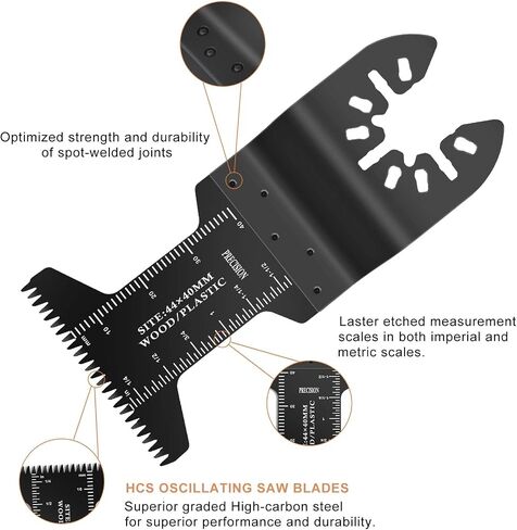 SURFOU 30PCS Oscillating Tool Blade Wood Oscillating Multitool Quick Release Saw Blades Compatible with Porter Cable Black Decker Rockwell Ridgid Ryobi Milwaukee Chicago Craftsman in Saudi Arabia