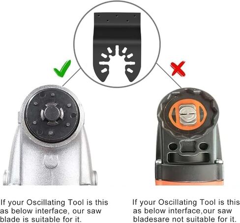 SURFOU 30PCS Oscillating Tool Blade Wood Oscillating Multitool Quick Release Saw Blades Compatible with Porter Cable Black Decker Rockwell Ridgid Ryobi Milwaukee Chicago Craftsman in Saudi Arabia