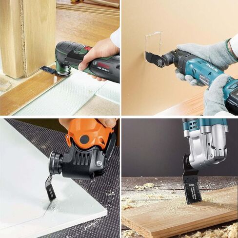 SURFOU 30PCS Oscillating Tool Blade Wood Oscillating Multitool Quick Release Saw Blades Compatible with Porter Cable Black Decker Rockwell Ridgid Ryobi Milwaukee Chicago Craftsman in Saudi Arabia