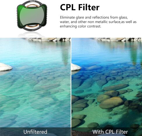 STARTRC Avata 2 ND Filters Set, 6 Pack CPL ND8 ND16 ND32 ND64 ND256 Neutral Density Camera Lens Filter Compatible with DJI Avata 2, Multi Coated HD Optical Glass, Aluminum Frame in Saudi Arabia
