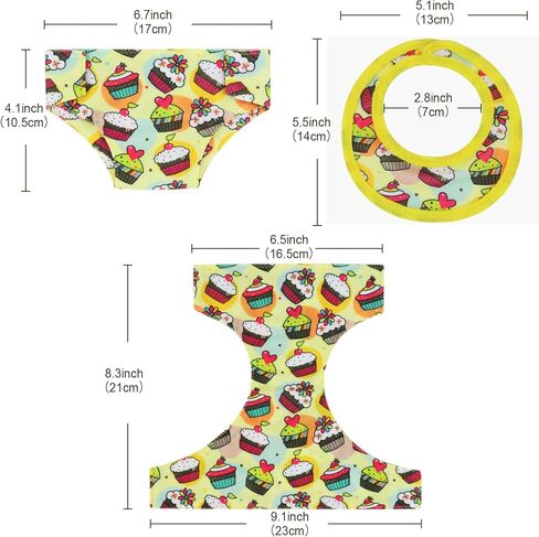 4 قطع من ملابس الدمية لحفاضات الأطفال و4 قطع من إكسسوارات مرايل الدمى لدمى الأطفال مقاس 14-18 بوصة in Kuwait