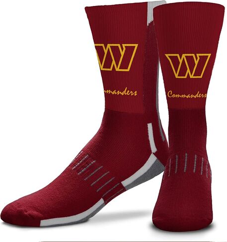 FBF - NFL Adult Team Logo Phenom Script Crew Dress Socks Footwear for Men and Women Game Day Apparel in Saudi Arabia
