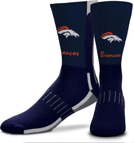 FBF - NFL Adult Team Logo Phenom Script Crew Dress Socks Footwear for Men and Women Game Day Apparel in Saudi Arabia