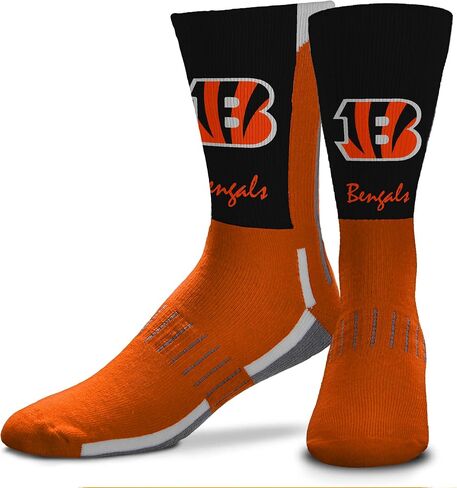 FBF - NFL Adult Team Logo Phenom Script Crew Dress Socks Footwear for Men and Women Game Day Apparel in Saudi Arabia