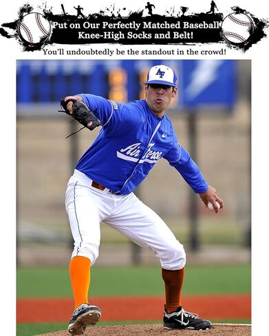 Complete Baseball or Softball Sock/Belt Combo Set - Youth & Adult Sizes Included for a Stylish Look on the Field in Saudi Arabia