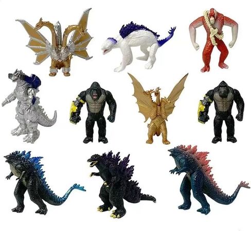 نموذج سلسلة شخصيات الأكشن King of The Monsters مقاس 7 بوصة، نموذج متعدد المفاصل للمكتب والديكورات الترفيهية. (أحمر) in Saudi Arabia