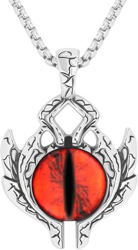 Necklace for Men and Women, 24 Inches 316L Stainless Steel Punk Necklace, Personalized Chain Pendant Gift for Men, Women, Boy in Saudi Arabia