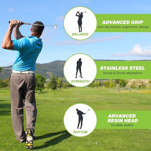 مساعد تدريب على أرجوحة الجولف قابل للسحب، مساعد تدريب على الجولف لتحسين المفصلات، دوران الساعد، دوران الكتف وقبضة للإحماء - نادي جولف لليد اليمنى للتمرين، ملحقات جولف مدرب التأرجح in Kuwait