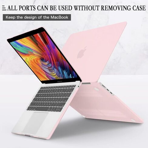 CISSOOK Baby Pink Case for MacBook Air 15 Inch M3 A3114 A2941 M2 2023 2024 Release, Plastic Chalk Pink Hard Shell Cover with Keyboard Cover Screen Protector for MacBook Air 15 with Touch ID 2023-2024 in Saudi Arabia