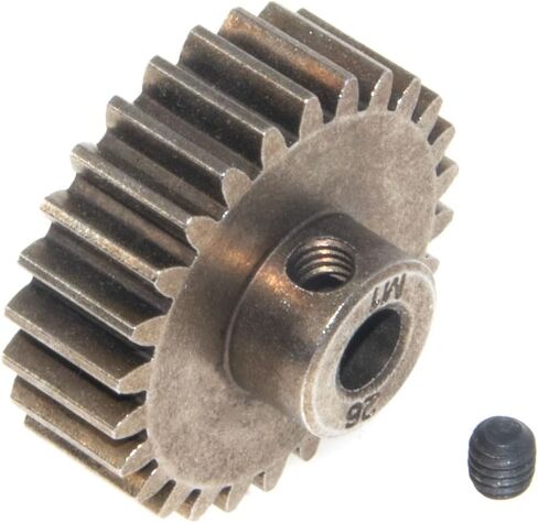 ترس ترس متوافق مع Traxxas 1/10 X Maxx RC Car Steel 26T Gear لمحرك عمود X-Maxx 5 مم 1.0 أجزاء الملعب المترية استبدال 6497(26T) in Kuwait