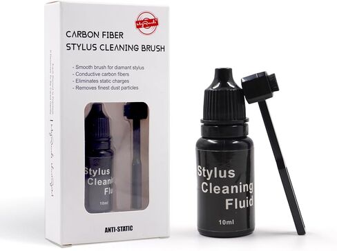 مجموعة فرش تنظيف قلم القرص الدوار، فرشاة قلم من ألياف الكربون المقاومة للكهرباء الساكنة وسائل تنظيف إبرة 10 مل، طراز B in Kuwait