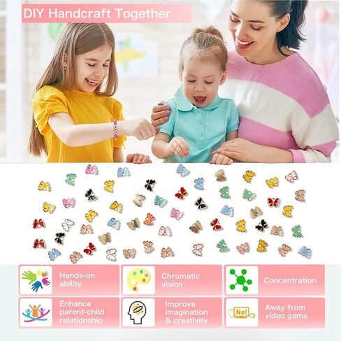 DanLingJewelry 100 قطعة من المينا ذات الألوان العشوائية، دلايات الوجه السعيد، دلايات المينا اللطيفة، دلايات متدلية مع حلقة لصنع سوار قلادة ذاتية الصنع in Kuwait