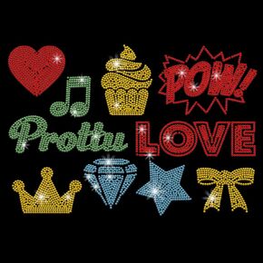 PLIGREAT Glitter Stars Rhinestone Iron on Patches Silver Bling Star Hotfix Rhinestone Iron on Transfers Rhinestone Clothing Patch for DIY Jacket Jeans Hat Fashion Women T Shirt DIY Embellishment in Kuwait