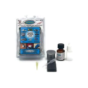 Plastex Plastic Repair Kits - Easily Glue, Repair or Remake Broken Plastic, Fiberglass, Wood & More! (Small Black Travel Size Kit) in Saudi Arabia