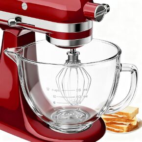 Food-Grade Pouring Shield for KitchenAid 4.5-5QT Mixer Bowl (Stainless Steel, Glass, Ceramic) - Secure Fit Splash Guard for KitchenAid Tilt-Head Stand Mixers and Dishwasher Safe in Saudi Arabia