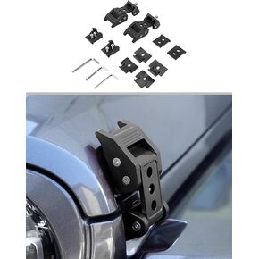 JWWY for Jeep Wrangler Hood Latches Clamp Aluminum Stainless Steel Hood Catch Fastene with Lock Kit Compatible with Jeep Wrangler JK/JKU 2007-2017, JL/JLU 2018-2025+&Gladiator JT 2020-2025+ 4xe Red A in Kuwait