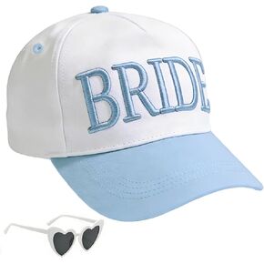 Bride Trucker Hat Baseball Cap Bride Accessories for Bachelorette Party Bridal Hat Headwear Bach Party Decorations Wedding Blue in Kuwait