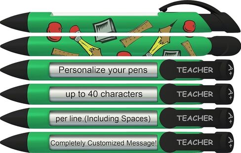 Greeting Pen "Teachers Shape the Future" #1 Teacher Pens with Rotating Messages, 6 Pen Set (36402) in Kuwait