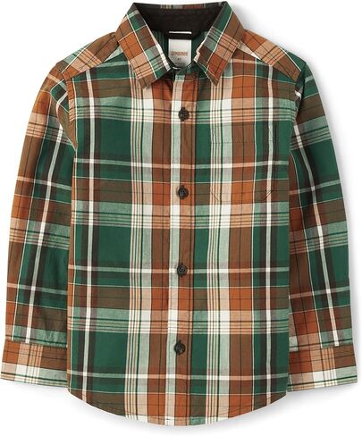 Gymboree,and Toddler Long Sleeve Button Up Shirts,Snow White,12-18 Months in Kuwait