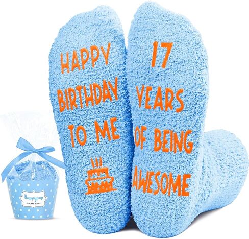 HAPPYPOP 14th Birthday Gifts for Boys Girls, Teen Boys Teenage Girl Birthday Gift Ideas, Happy 14th Birthday Socks for Teens in Saudi Arabia