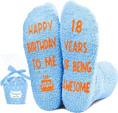 HAPPYPOP 14th Birthday Gifts for Boys Girls, Teen Boys Teenage Girl Birthday Gift Ideas, Happy 14th Birthday Socks for Teens in Saudi Arabia